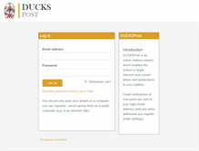 Tablet Screenshot of duckspost.dulwich.org.uk